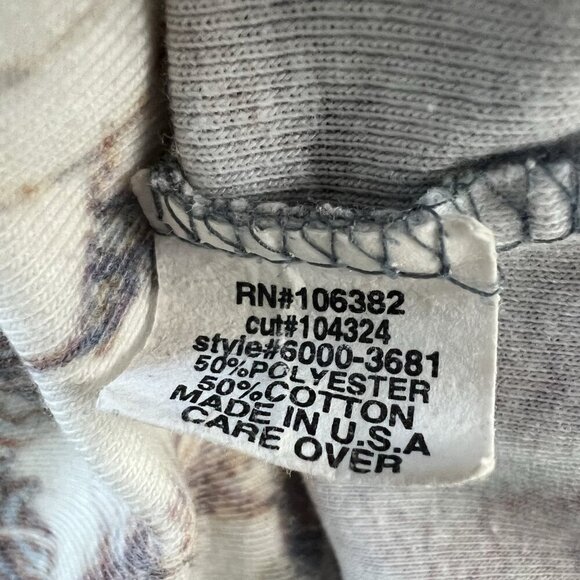 Vintage 90s Y2K Long Sleeve Top Pastel‎ Floral Fairy Embellished Size Medium - Picture 10 of 11